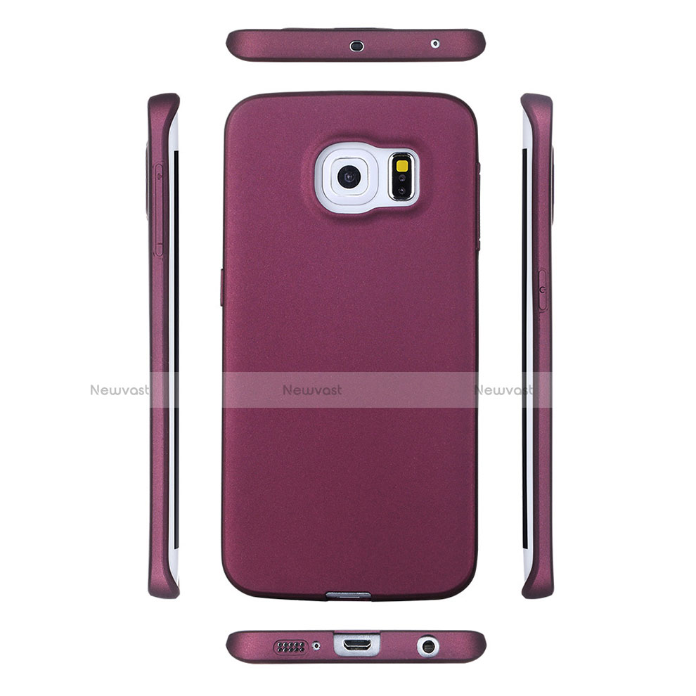 Ultra-thin Silicone Gel Soft Case for Samsung Galaxy S6 Edge+ Plus SM-G928F Purple