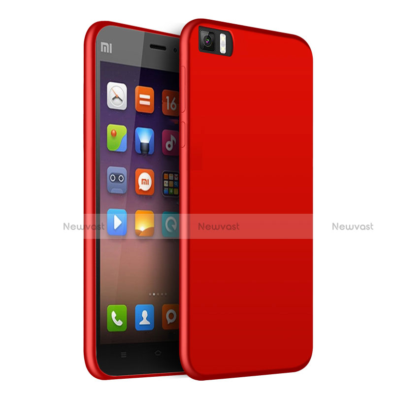 Ultra-thin Silicone Gel Soft Case for Xiaomi Mi 3 Red