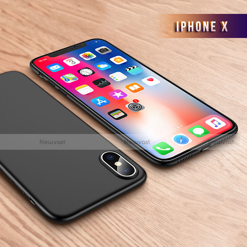 Ultra-thin Silicone Gel Soft Case Q01 for Apple iPhone Xs Black