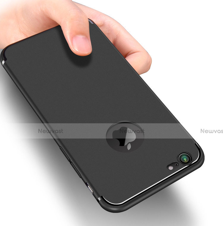 Ultra-thin Silicone Gel Soft Case Q04 for Apple iPhone 7 Black