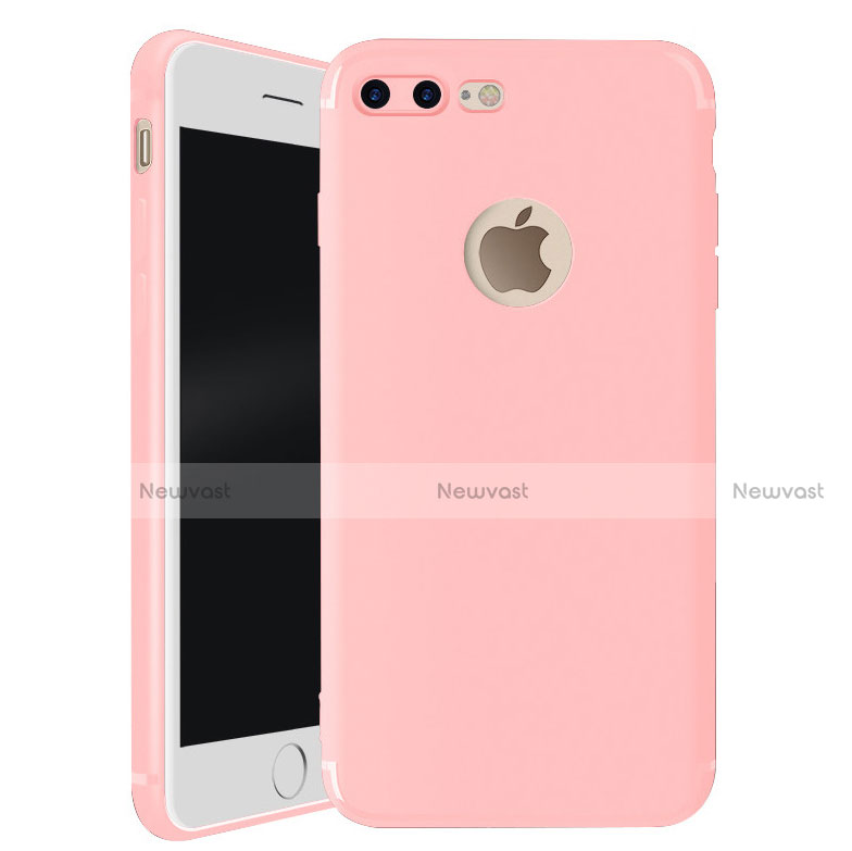Ultra-thin Silicone Gel Soft Case S01 for Apple iPhone 8 Plus Pink