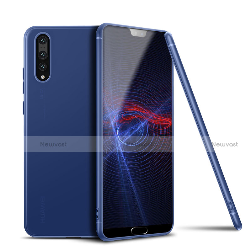 Ultra-thin Silicone Gel Soft Case S01 for Huawei P20 Pro Blue