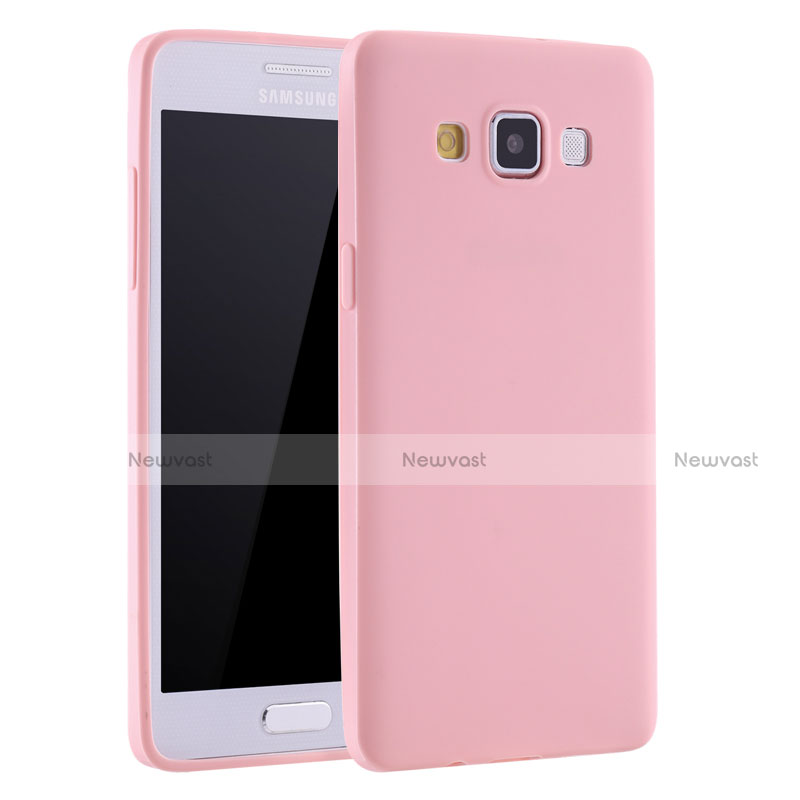 Ultra-thin Silicone Gel Soft Case S01 for Samsung Galaxy A7 SM-A700 Pink