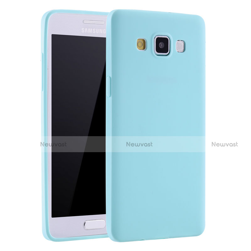 Ultra-thin Silicone Gel Soft Case S01 for Samsung Galaxy A7 SM-A700 Sky Blue