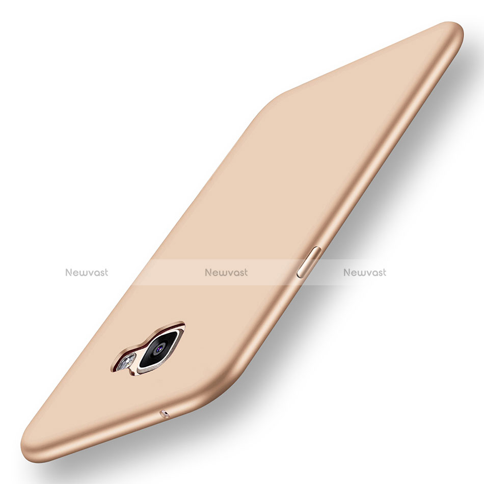 Ultra-thin Silicone Gel Soft Case S01 for Samsung Galaxy A9 Pro (2016) SM-A9100 Gold