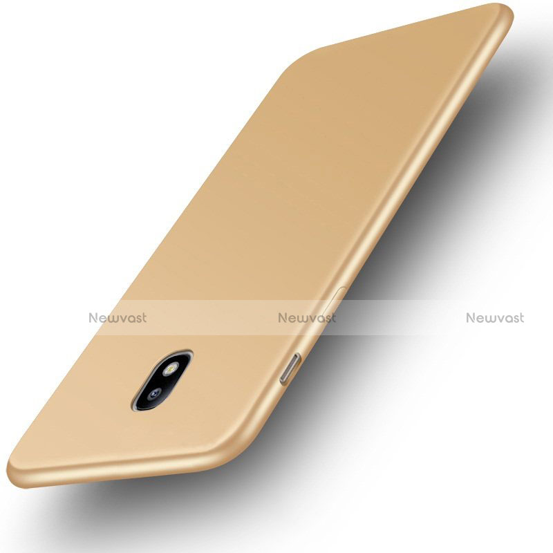 Ultra-thin Silicone Gel Soft Case S01 for Samsung Galaxy J3 (2017) J330F DS Gold