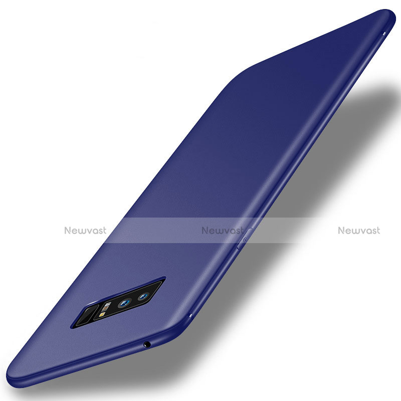 Ultra-thin Silicone Gel Soft Case S01 for Samsung Galaxy Note 8 Duos N950F Blue