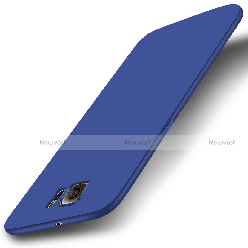 Ultra-thin Silicone Gel Soft Case S01 for Samsung Galaxy S6 Duos SM-G920F G9200 Blue