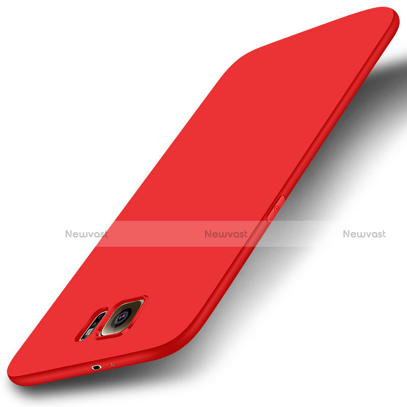 Ultra-thin Silicone Gel Soft Case S01 for Samsung Galaxy S6 Duos SM-G920F G9200 Red