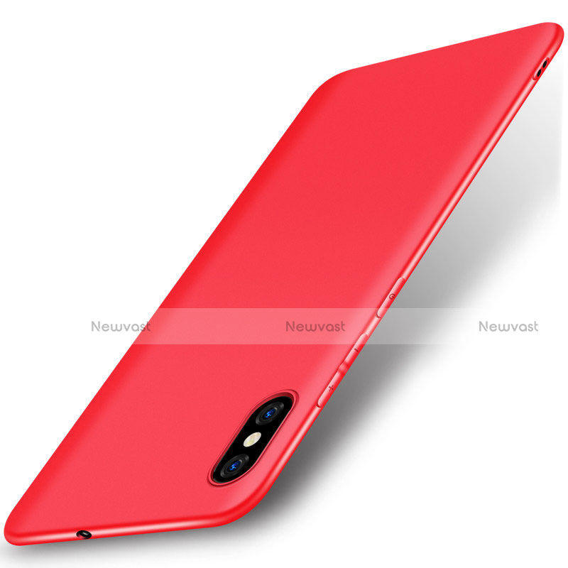 Ultra-thin Silicone Gel Soft Case S01 for Xiaomi Mi 8 Explorer Red