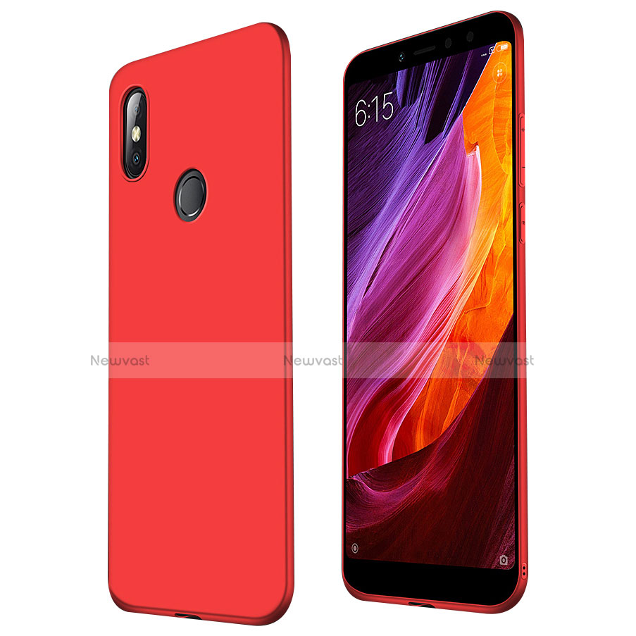 Ultra-thin Silicone Gel Soft Case S01 for Xiaomi Mi Max 3 Red