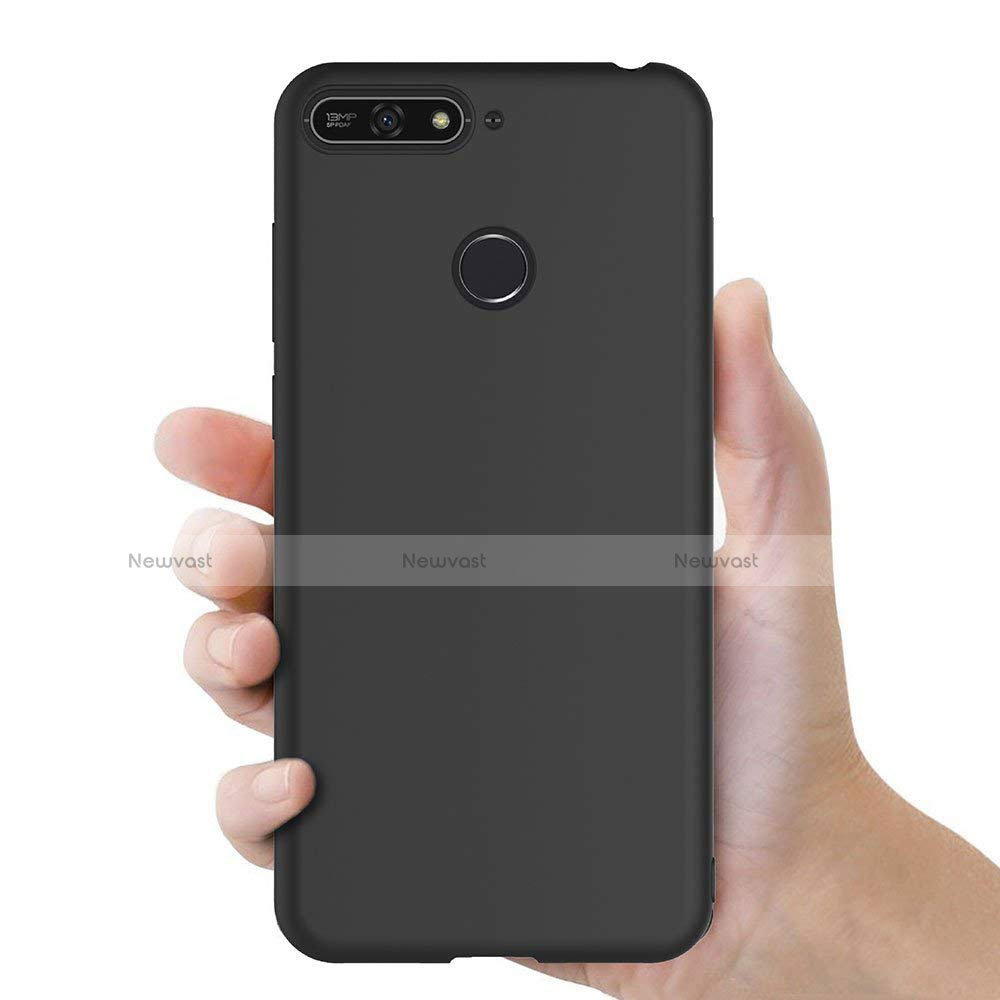 Ultra-thin Silicone Gel Soft Case S02 for Huawei Honor 7A Black