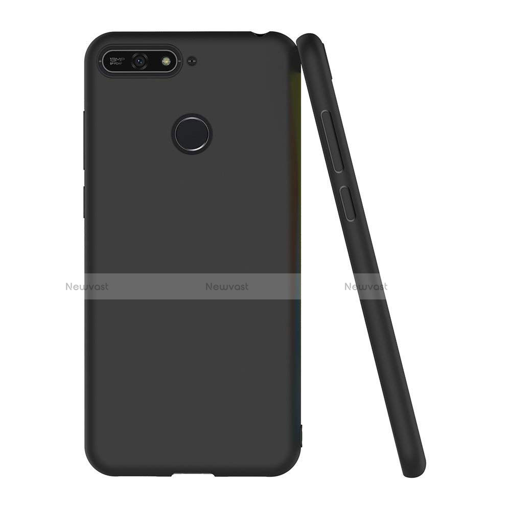 Ultra-thin Silicone Gel Soft Case S02 for Huawei Honor 7A Black