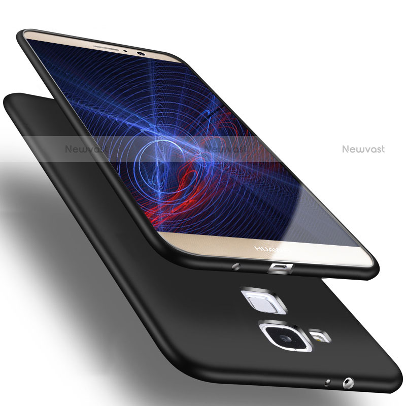 Ultra-thin Silicone Gel Soft Case S02 for Huawei Mate 7 Black