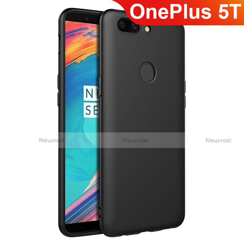 Ultra-thin Silicone Gel Soft Case S02 for OnePlus 5T A5010 Black