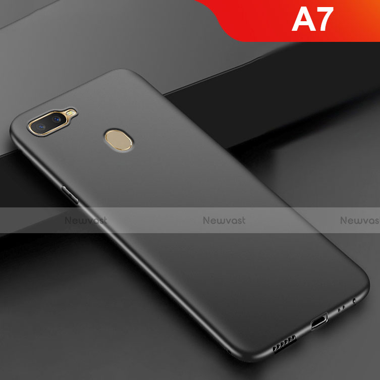 Ultra-thin Silicone Gel Soft Case S02 for Oppo A7 Black