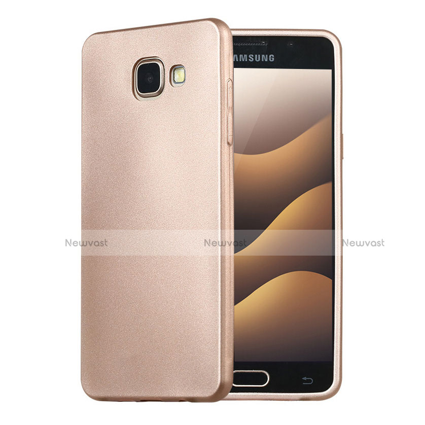 Ultra-thin Silicone Gel Soft Case S02 for Samsung Galaxy A5 (2016) SM-A510F Gold