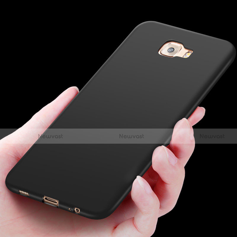 Ultra-thin Silicone Gel Soft Case S02 for Samsung Galaxy C7 Pro C7010 Black