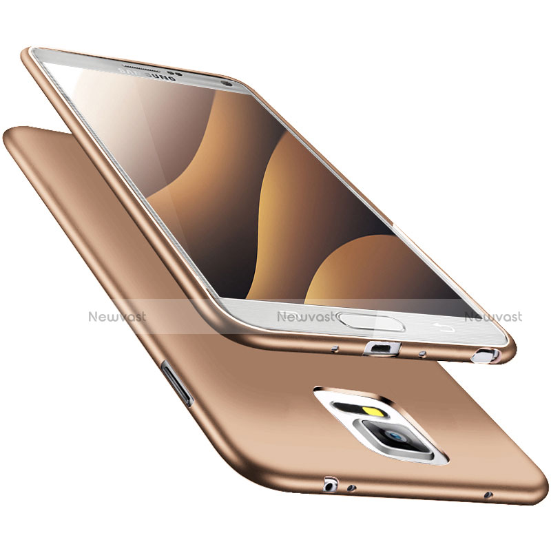Ultra-thin Silicone Gel Soft Case S02 for Samsung Galaxy Note 4 Duos N9100 Dual SIM Gold