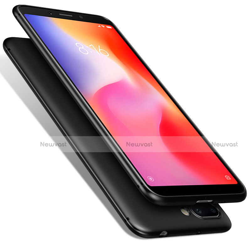 Ultra-thin Silicone Gel Soft Case S02 for Xiaomi Redmi 6 Black