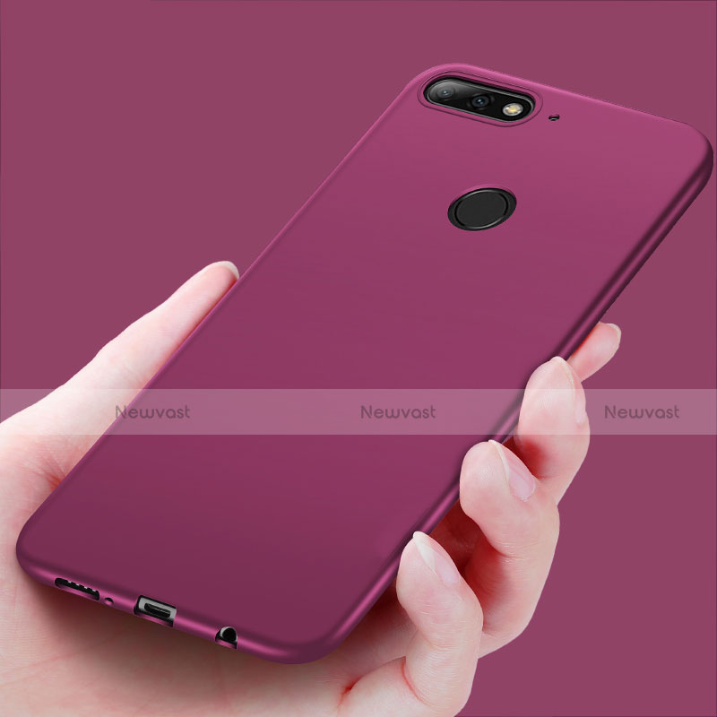 Ultra-thin Silicone Gel Soft Case S03 for Huawei Y7 (2018) Purple