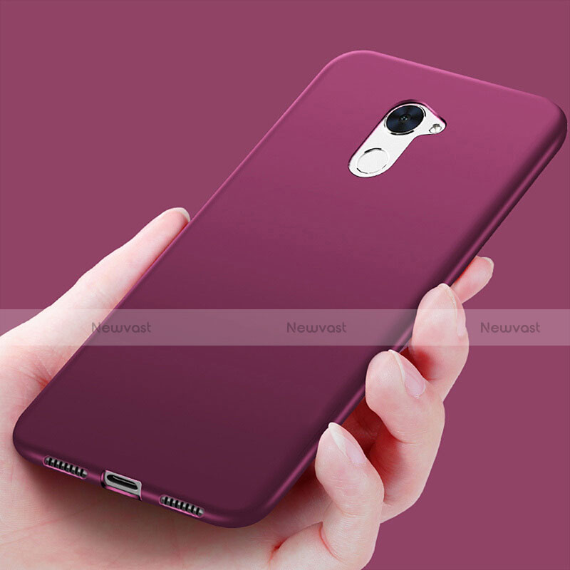 Ultra-thin Silicone Gel Soft Case S03 for Huawei Y7 Prime Purple