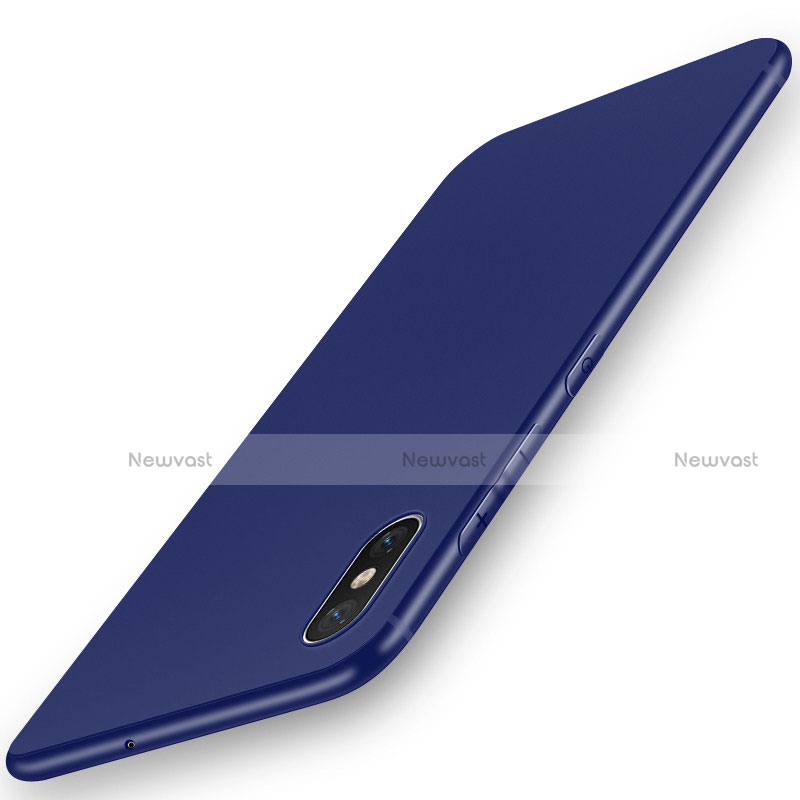 Ultra-thin Silicone Gel Soft Case S03 for Xiaomi Mi 8 Explorer Blue