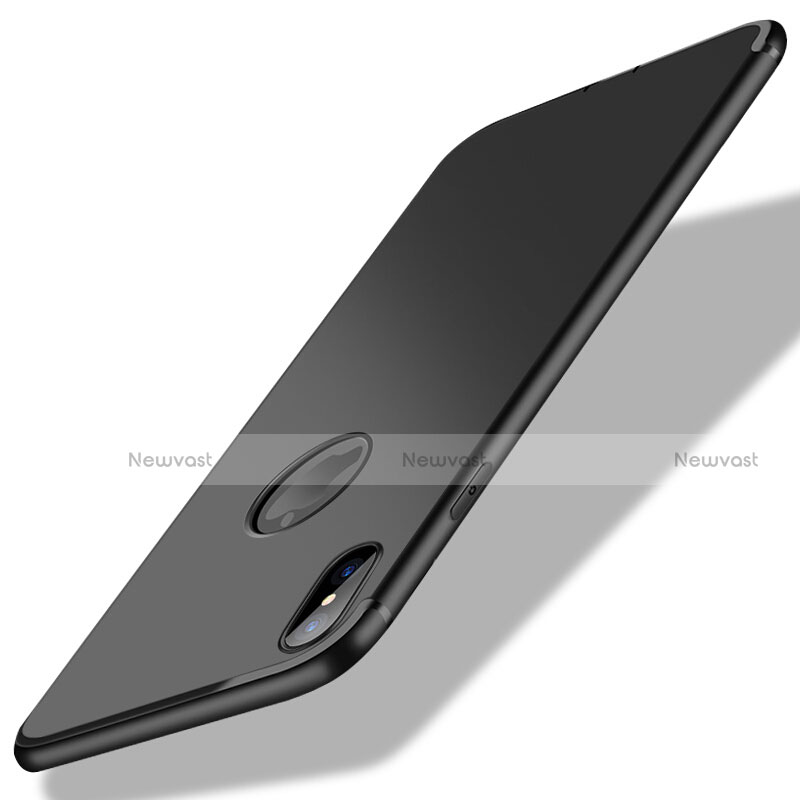 Ultra-thin Silicone Gel Soft Case S04 for Apple iPhone Xs Black