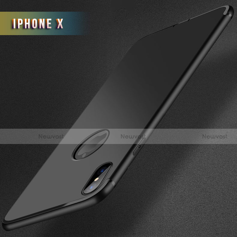 Ultra-thin Silicone Gel Soft Case S04 for Apple iPhone Xs Black