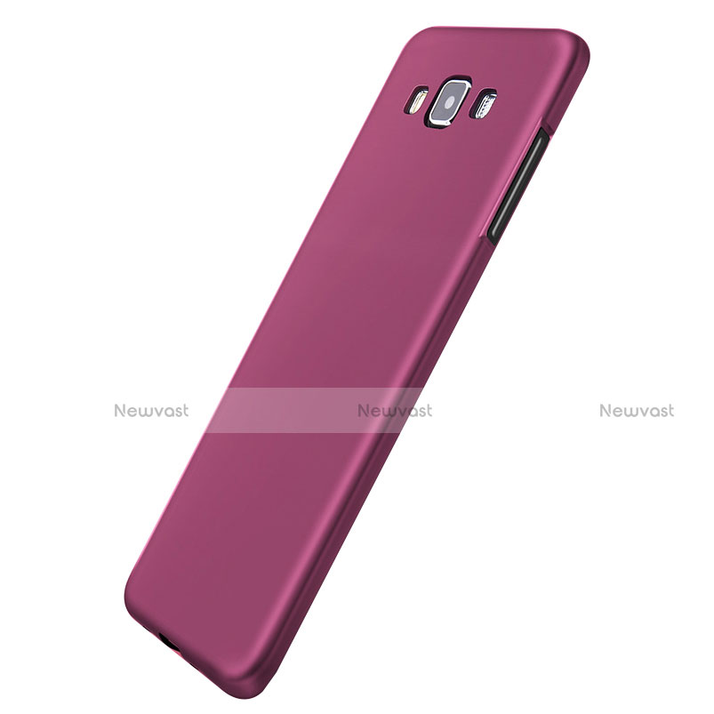 Ultra-thin Silicone Gel Soft Case S04 for Samsung Galaxy A7 Duos SM-A700F A700FD Purple