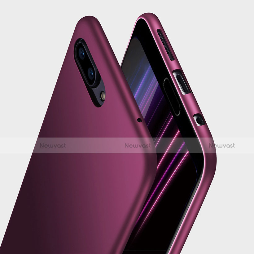 Ultra-thin Silicone Gel Soft Case S05 for Huawei Honor 10 Purple