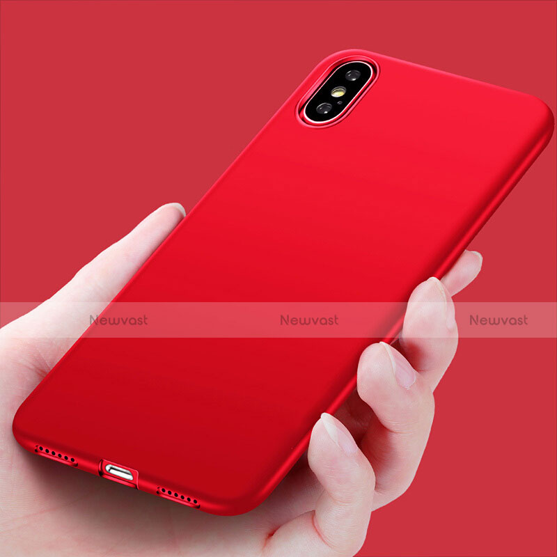 Ultra-thin Silicone Gel Soft Case S14 for Apple iPhone Xs Red