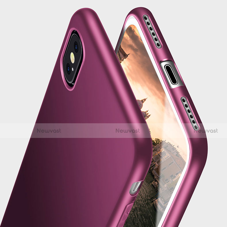 Ultra-thin Silicone Gel Soft Case S15 for Apple iPhone Xs Max Purple