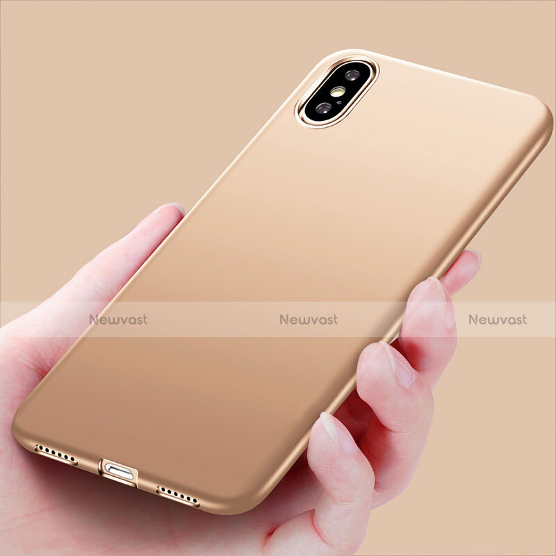 Ultra-thin Silicone Gel Soft Case S16 for Apple iPhone Xs Max Gold