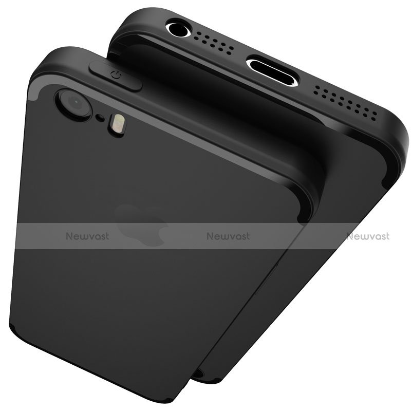 Ultra-thin Silicone Gel Soft Case U02 for Apple iPhone 5S Black