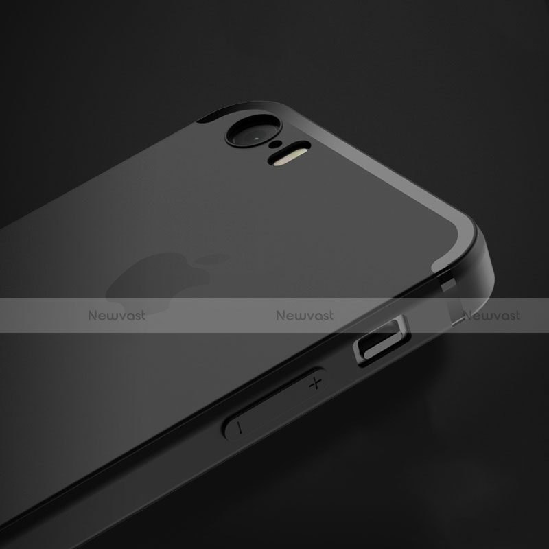 Ultra-thin Silicone Gel Soft Case U02 for Apple iPhone 5S Black