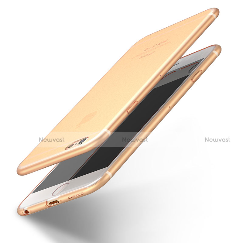 Ultra-thin Silicone Gel Soft Case U12 for Apple iPhone 6S Gold