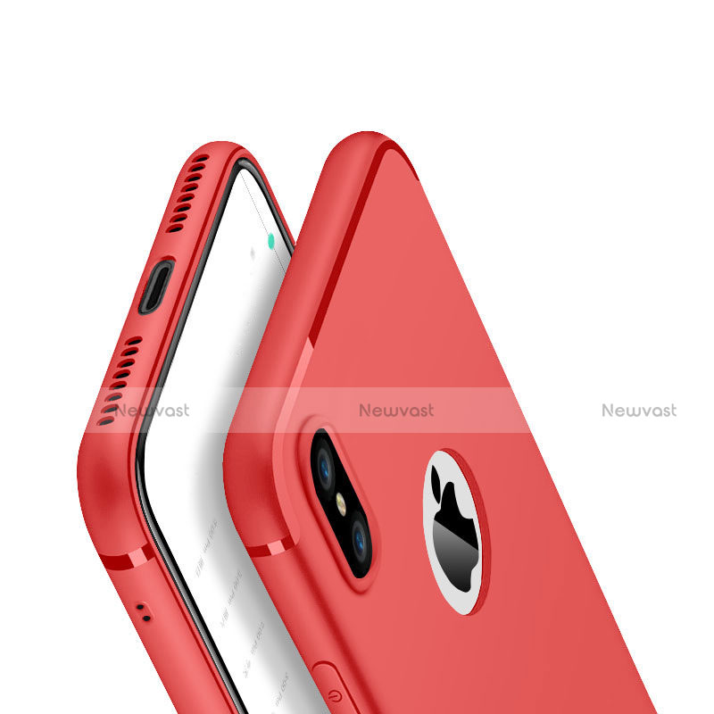 Ultra-thin Silicone Gel Soft Case V01 for Apple iPhone X Red