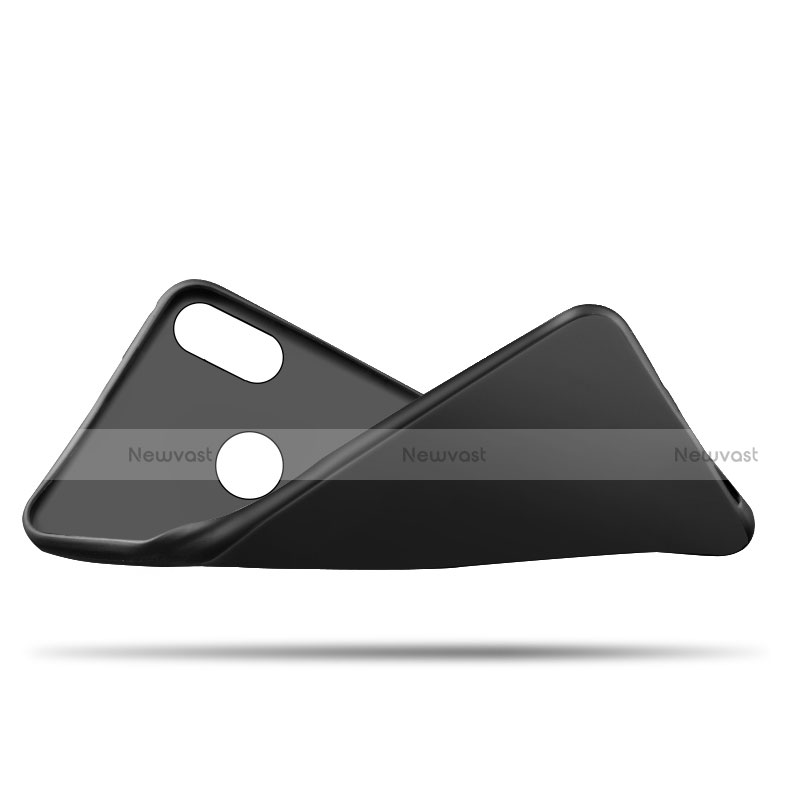 Ultra-thin Silicone Gel Soft Case with Finger Ring Stand for Xiaomi Redmi Y2 Black