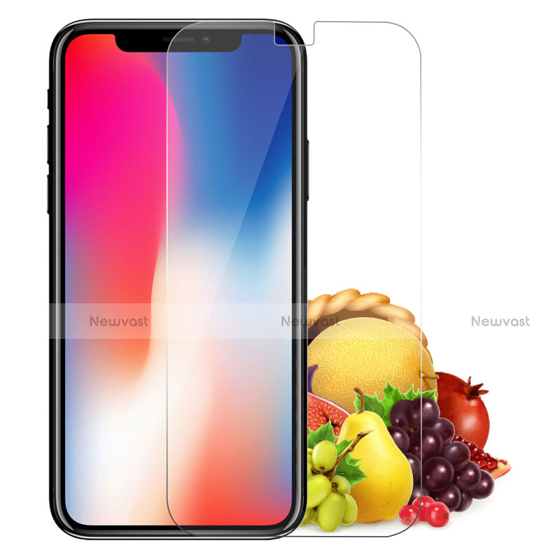 Ultra-thin Silicone Gel Soft Case with Screen Protector for Apple iPhone X Black