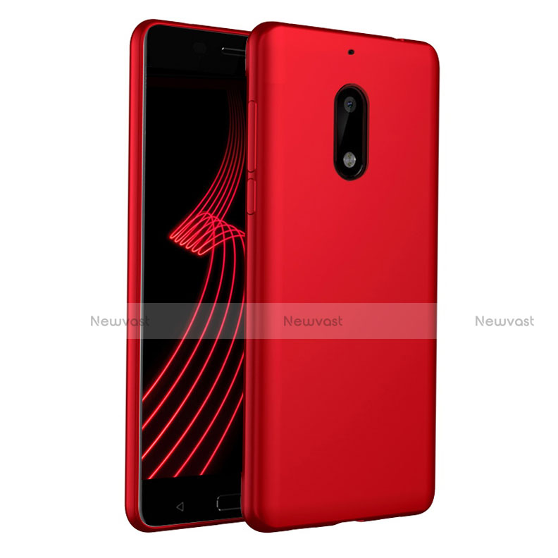 Ultra-thin Silicone Gel Soft Cover for Nokia 6 Red