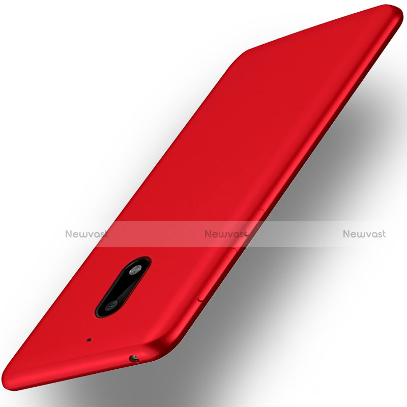 Ultra-thin Silicone Gel Soft Cover for Nokia 6 Red