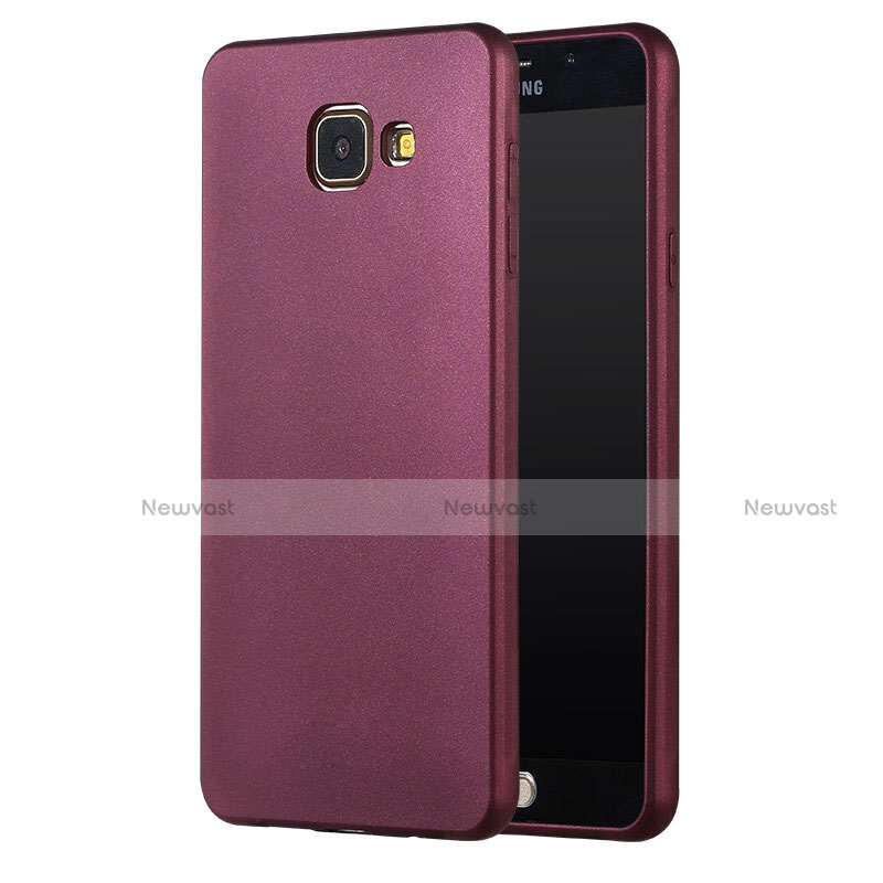 Ultra-thin Silicone Gel Soft Cover for Samsung Galaxy A3 (2017) SM-A320F Red