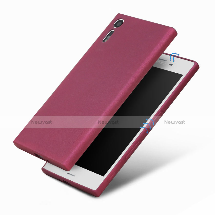 Ultra-thin Silicone Gel Soft Cover for Sony Xperia XZs Red