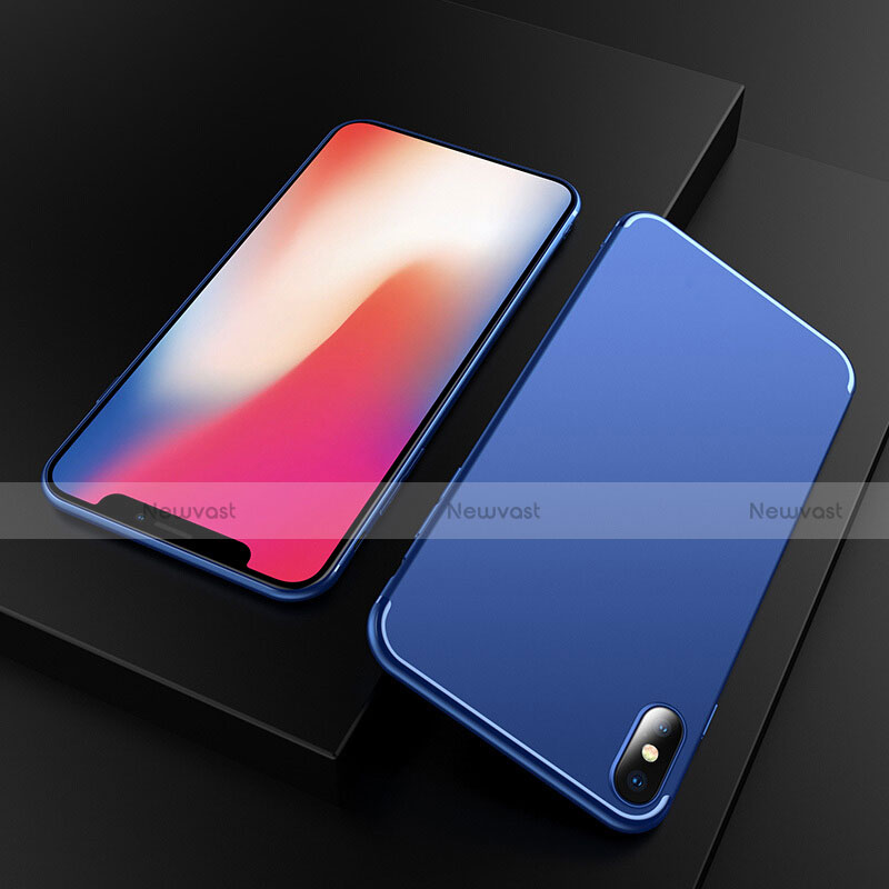 Ultra-thin Silicone Gel Soft Cover S02 for Apple iPhone X Blue