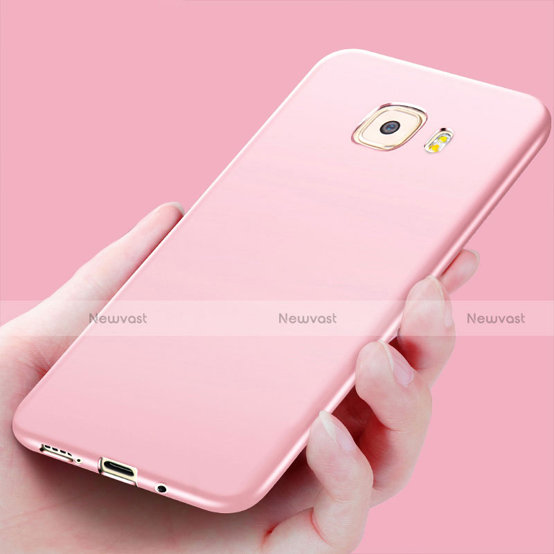 Ultra-thin Silicone Gel Soft Cover S03 for Samsung Galaxy C9 Pro C9000 Pink