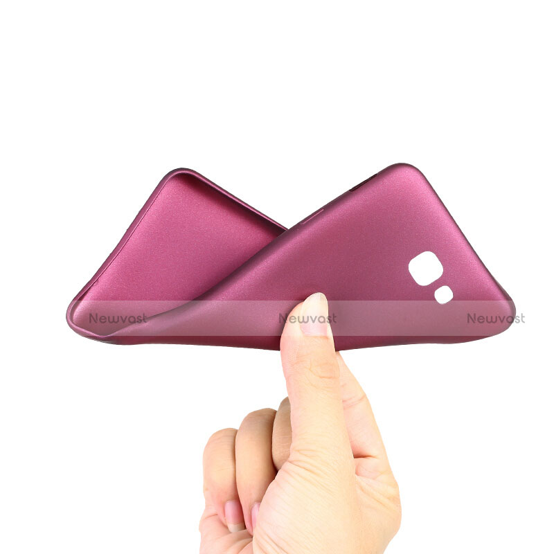 Ultra-thin Silicone Gel Soft Cover S03 for Samsung Galaxy J7 Prime Purple