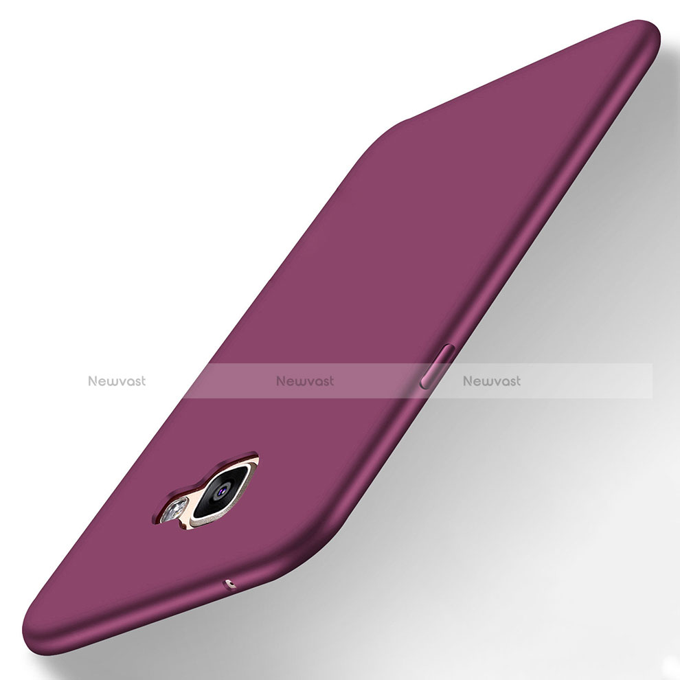 Ultra-thin Silicone Gel Soft Cover S05 for Samsung Galaxy A9 Pro (2016) SM-A9100 Purple
