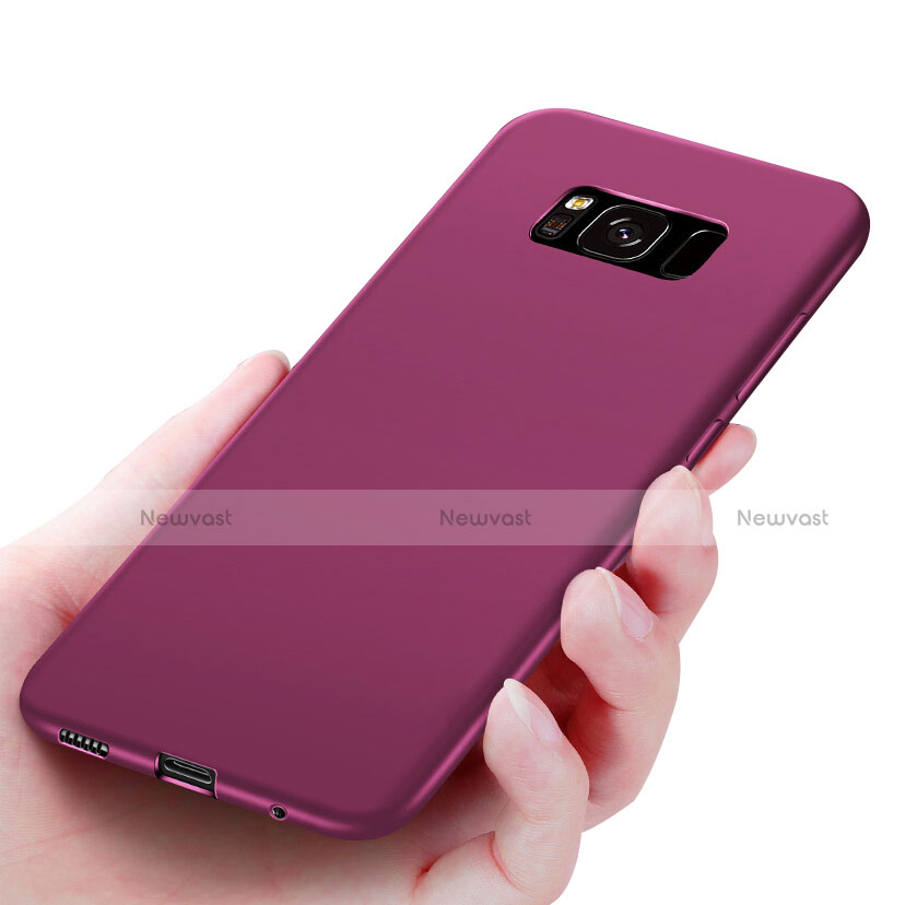 Ultra-thin Silicone Gel Soft Cover S06 for Samsung Galaxy S8 Plus Purple