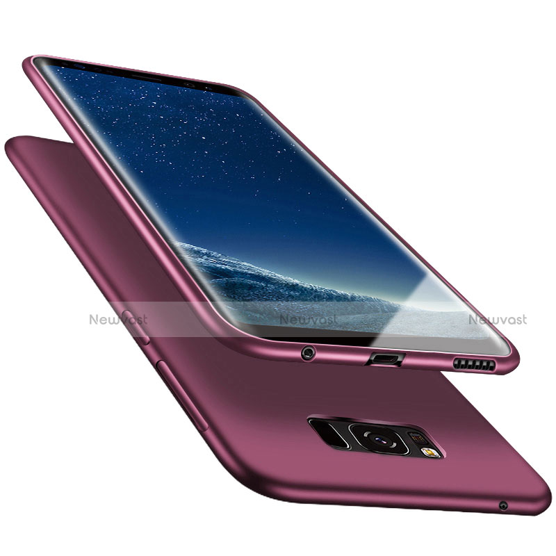 Ultra-thin Silicone Gel Soft Cover S06 for Samsung Galaxy S8 Purple